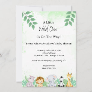 Wild One Baby Shower Invitation