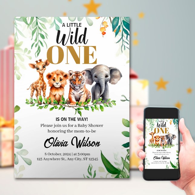 Wild One Baby Shower Invitation (Creator Uploaded)
