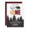 Wild One Bear Buffalo Plaid First Birthday
