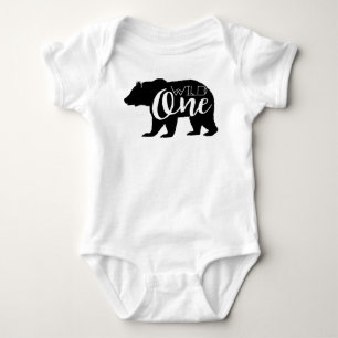 Wild One Bear   First Birthday Party Baby Bodysuit