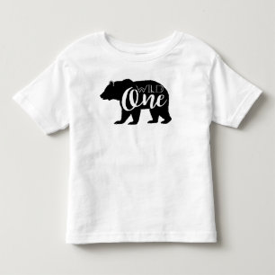 Wild One Bear   First Birthday Party Toddler T-Shirt