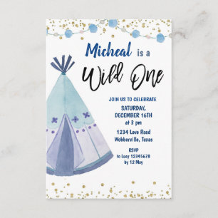 Wild One Birthday Invitation