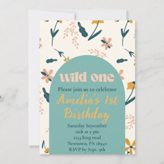 wild one birthday invitation