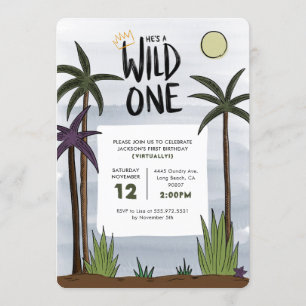 Wild One Birthday Invitation