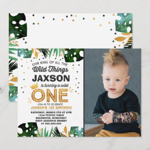 Wild One Birthday Invitation Wild Things Birthday