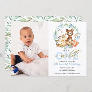 Wild One Birthday Invitations With Photo