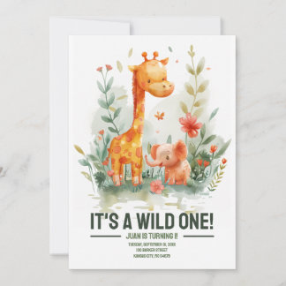 Wild One Birthday Invite