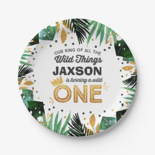 Wild One Birthday Paper Plate 7" Wild Things Party