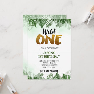 Wild One Birthday Party Invitation