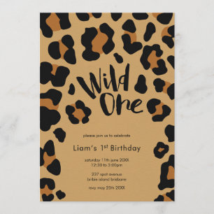 Wild One Birthday Party Invitation