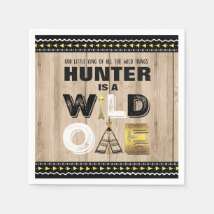 Wild One Birthday Party Napkin King Of The Wild