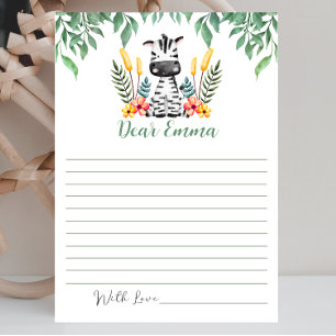 Wild ONE Birthday Party Time Capsule Note Card