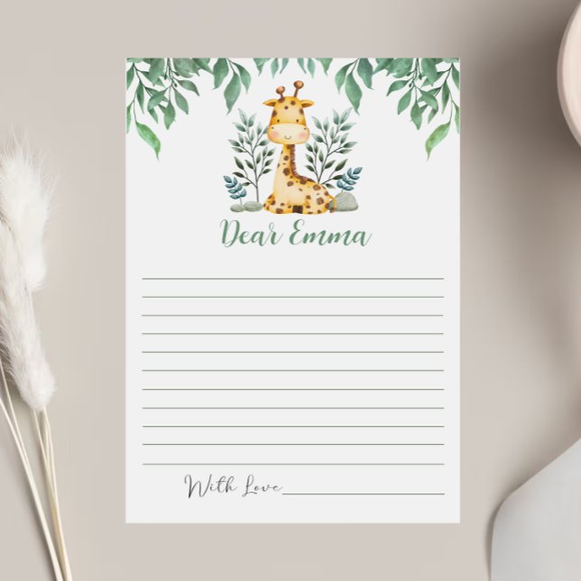 Wild ONE Birthday Party Time Capsule Note Card (Creator Uploaded)