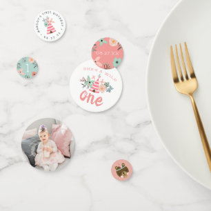 Wild One Boho Nature Theme First Birthday Party Confetti