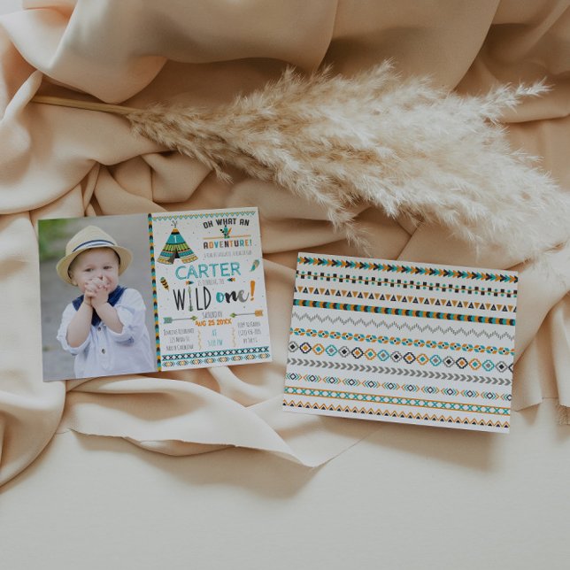 Wild One Boho Tribal Birthday Invitation (Creator Uploaded)