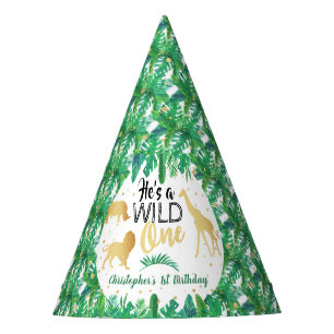 Wild One Boys First Birthday Party Hat
