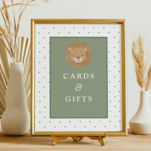 Wild One Boys' Safari Green Birthday Cards & Gifts Poster