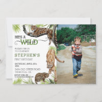 Wild One Cats Leopard Cougar Photo Birthday