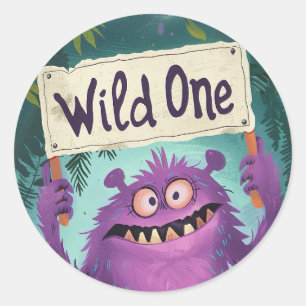 Wild One Classic Round Sticker