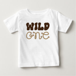 Wild One Cowboy Birthday Baby T-Shirt