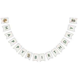 Wild One Cute Dinosaur First Birthday Party Bunting