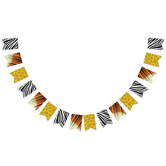 Wild One Cute Safari 1st Birthday Party Theme Bunting (All)