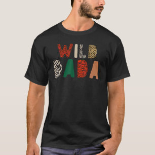 Wild One Dada two wild birthday outfit Zoo Birthda T-Shirt