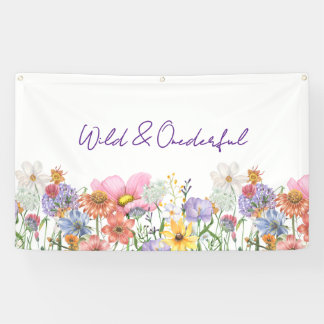 Wild & One-derful Wild Flower Birthday Banner