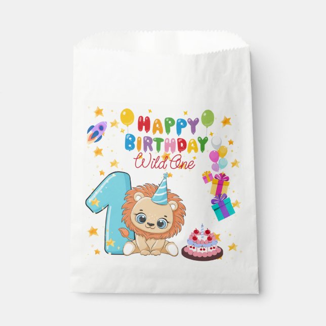 wild one favour bags (Front)