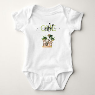 Wild One First  1st Safari Animals Birthday Party Baby Bodysuit