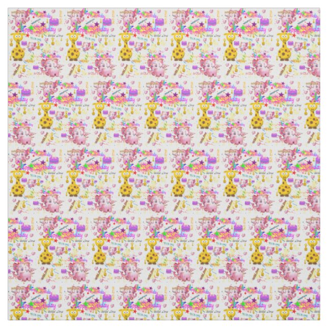 Wild One First Birthday Baby Fabric (Swatch)