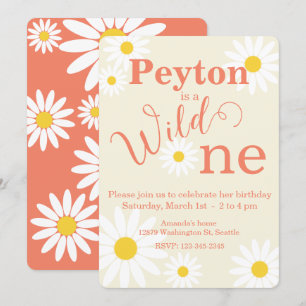 Wild One First Birthday Invitation
