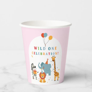 Wild One First Birthday Paper Cups