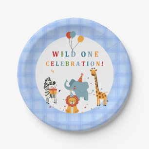 Wild One First Birthday Paper Plate