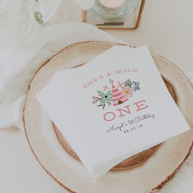 Wild One | First Birthday Party Napkin (Creator Uploaded)