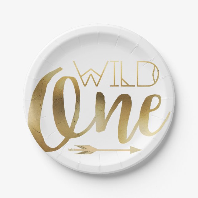 Wild One | First Birthday Party Paper Plate (Front)