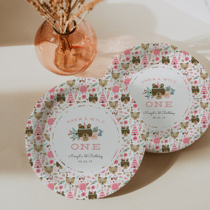 Wild One First Birthday Party Paper Plate