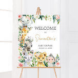 Wild One Floral Safari Baby Shower Welcome Poster<br><div class="desc">Make your event special with this Girl Jungle Baby Shower with our cute and lovely printable Welcome Sign featuring adorable Wild One Safari Baby Shower theme. Download,  personalise,  and create lasting memories with this perfect touch for your joyous celebration!

BS602</div>
