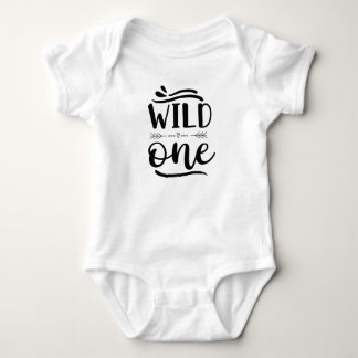 "wild one" funny baby bodysuit