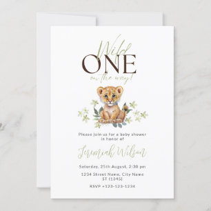 Wild One Gender Neutral Cub Baby Shower Invitation