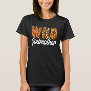 Wild One Godmother Two Wild Family Birthday Animal T-Shirt