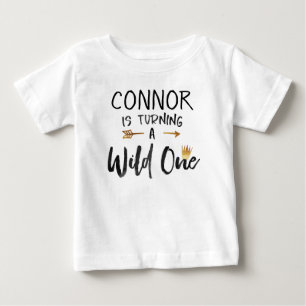 Wild One Gold Crown 1st Birthday T-shirt