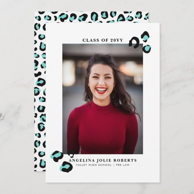 Wild One Graduation Announcement (Front/Back)