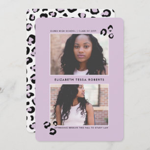 Wild One Graduation Announcement