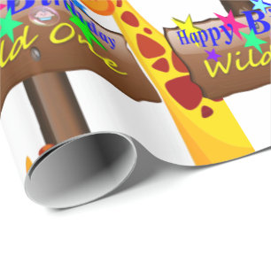 Wild One Happy Birthday Wrapping Paper