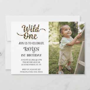 WILD ONE INVITATION