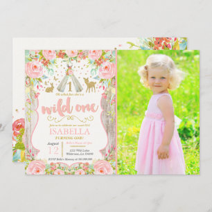 Wild One Invitation Girl Wild One 1st Birthday