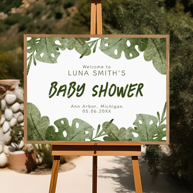 Wild One Is On The Way Safari Baby Shower Welcome Poster (Creator Uploaded)