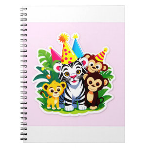 Wild One – Jungle Friends Birthday Bash Notebook