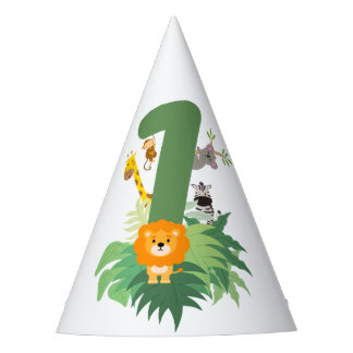Wild One Jungle Party – 1st Birthday Party Hats
